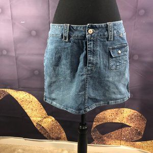 Blue Jean Mini Skirt